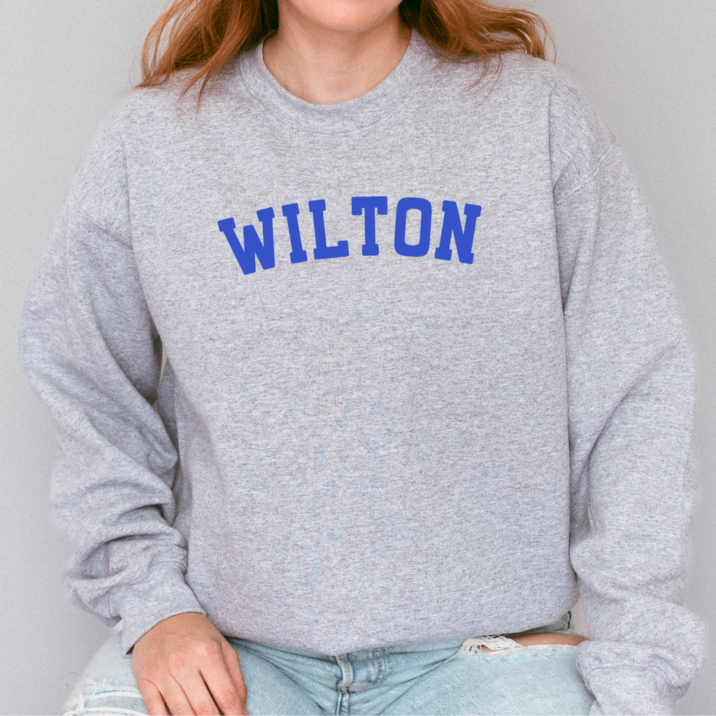 Wilton Blue Classic Arch Crewneck