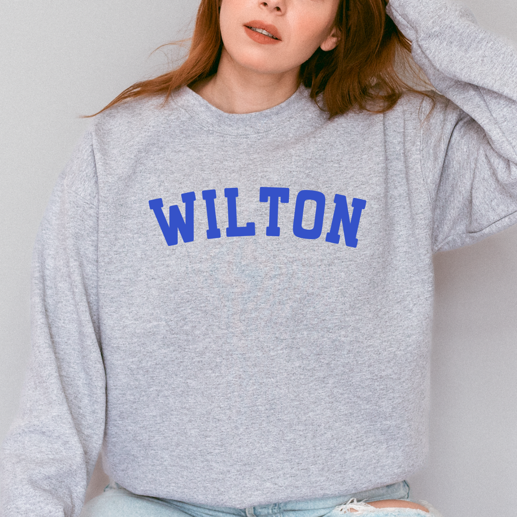 Wilton Blue Classic Arch Crewneck