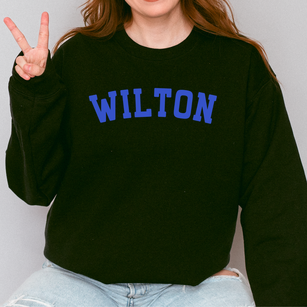 Wilton Blue Classic Arch Crewneck