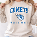 West Liberty Comets Vintage Mascot Crewneck