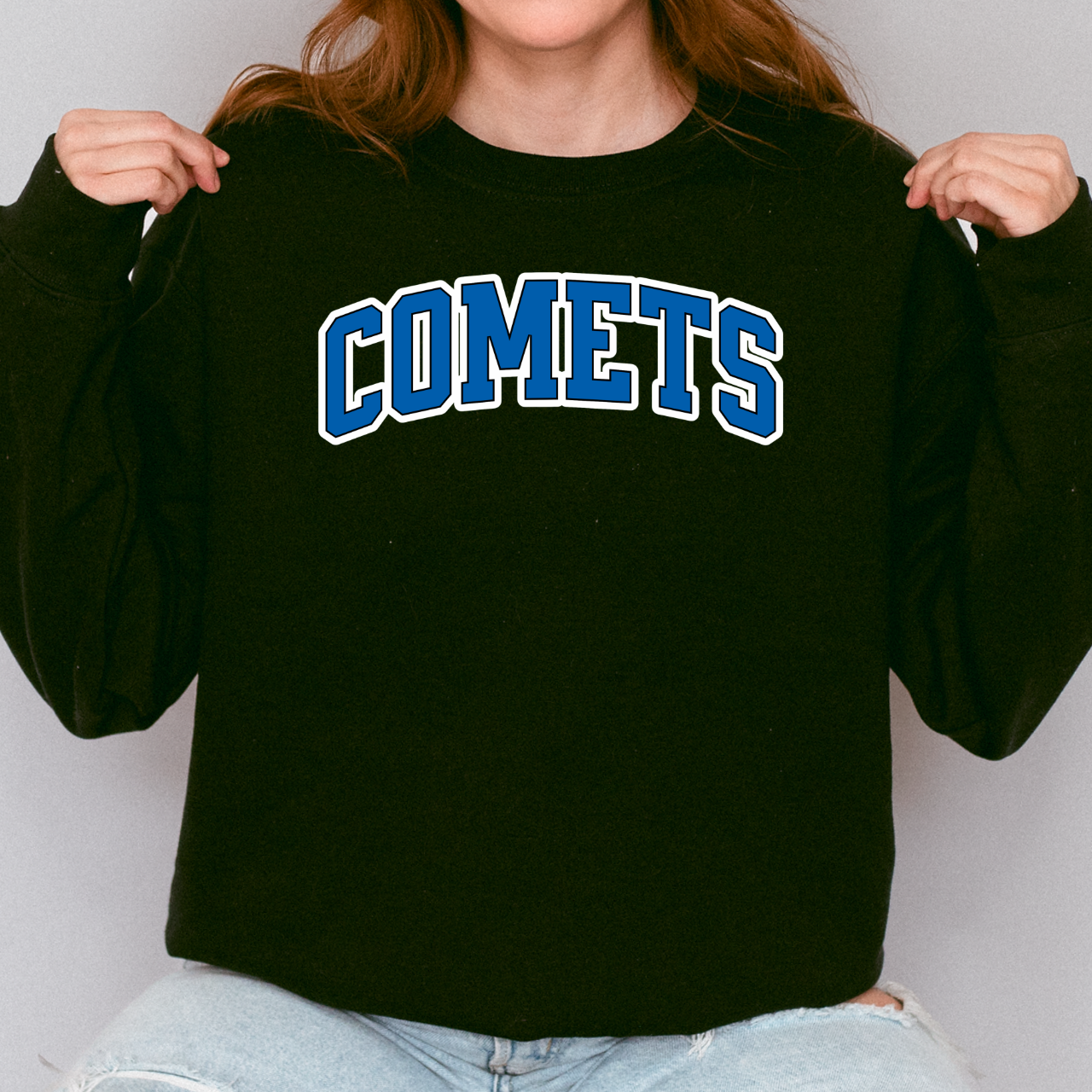 West Liberty Comets Classic Arch Crewneck