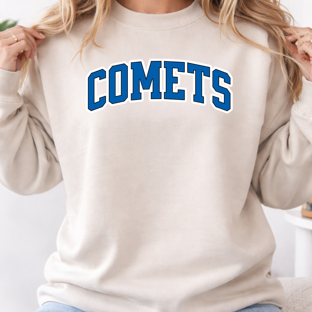 West Liberty Comets Classic Arch Crewneck