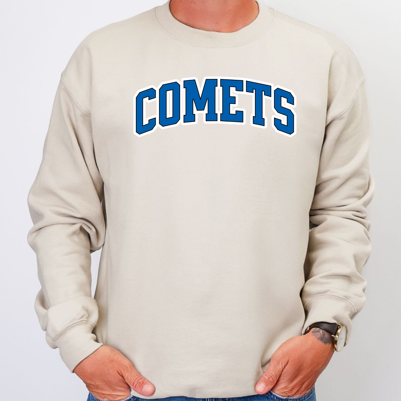 West Liberty Comets Classic Arch Crewneck