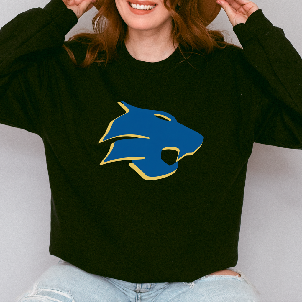Durant Wildcats Classic Mascot Crewneck