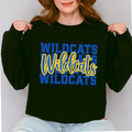Wildcats Stacked Script Crewneck
