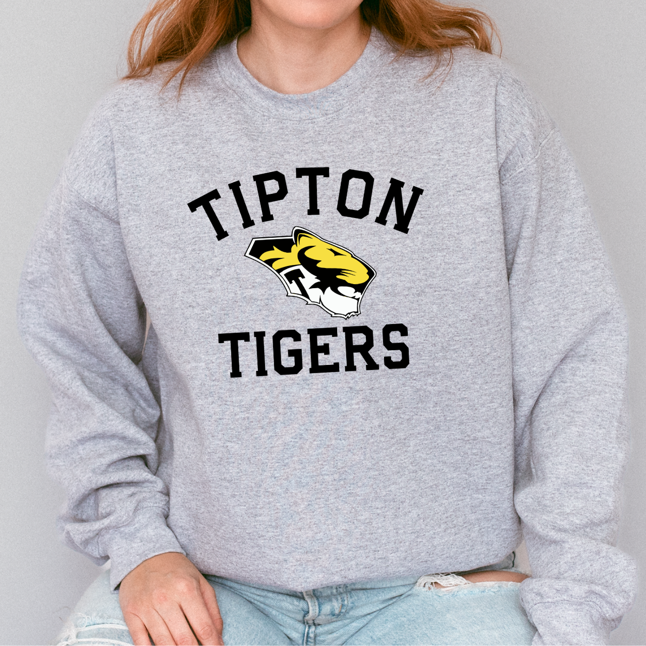 Tipton Tigers Classic Logo Crewneck