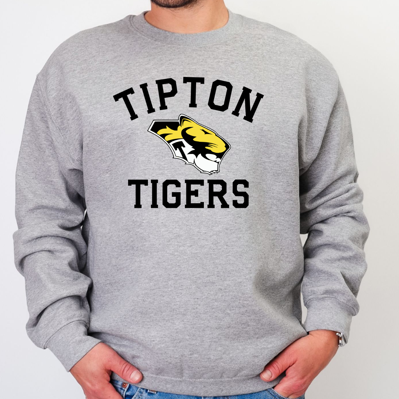 Tipton Tigers Classic Logo Crewneck