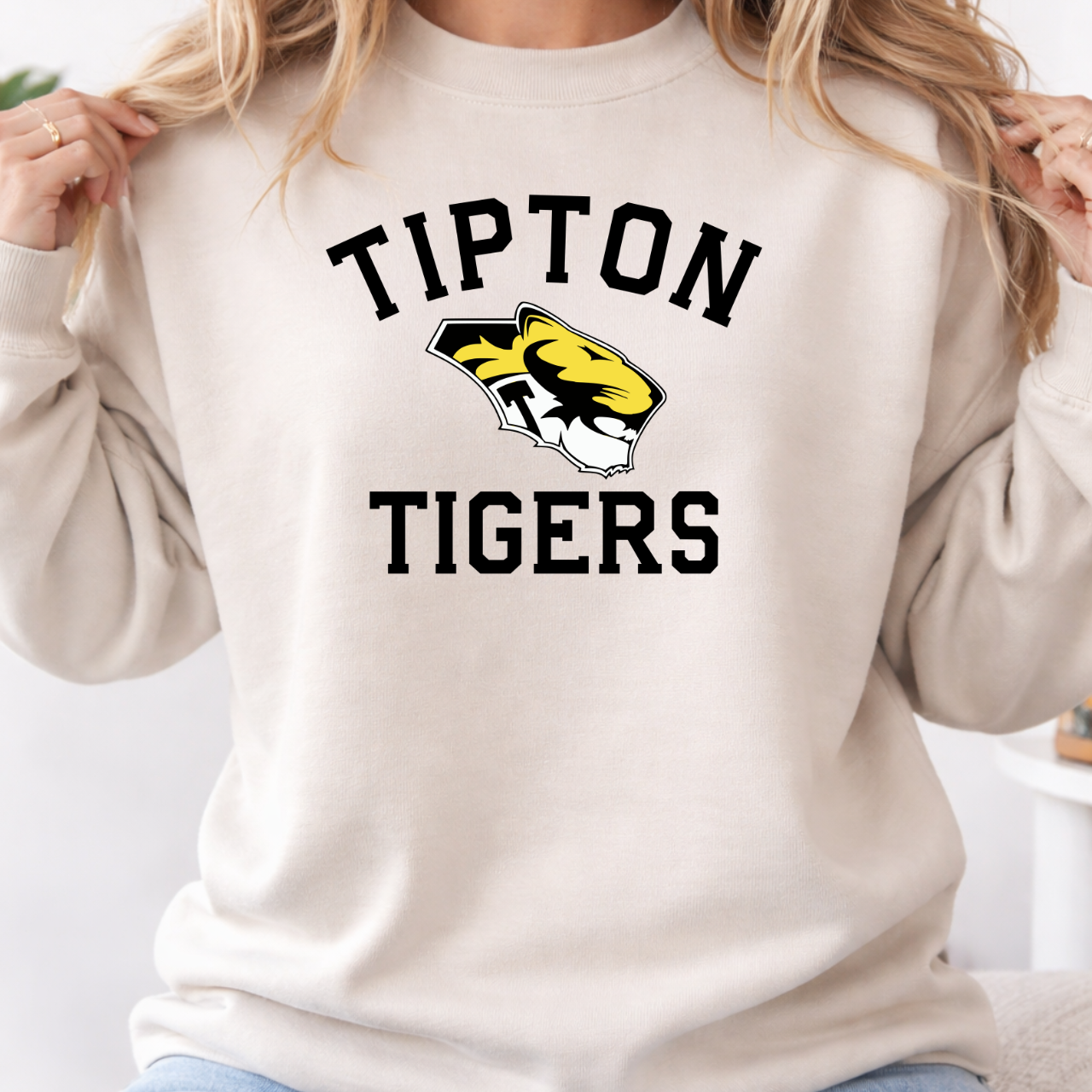Tipton Tigers Classic Logo Crewneck