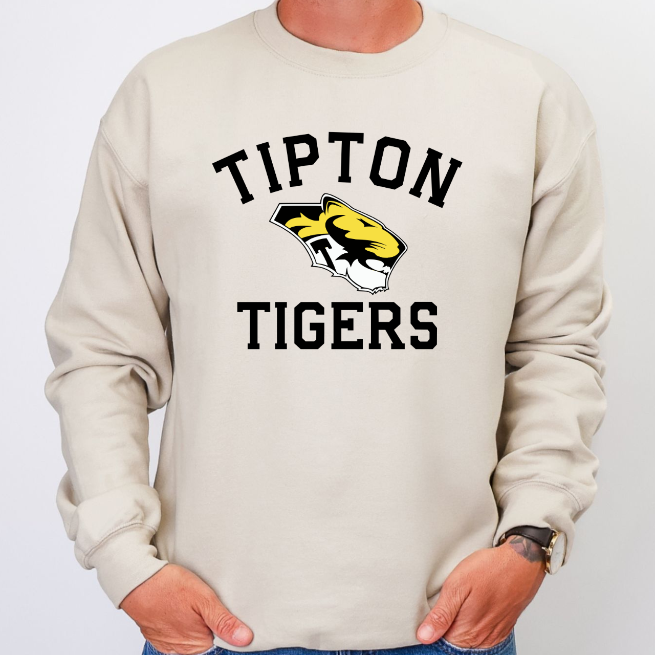 Tipton Tigers Classic Logo Crewneck
