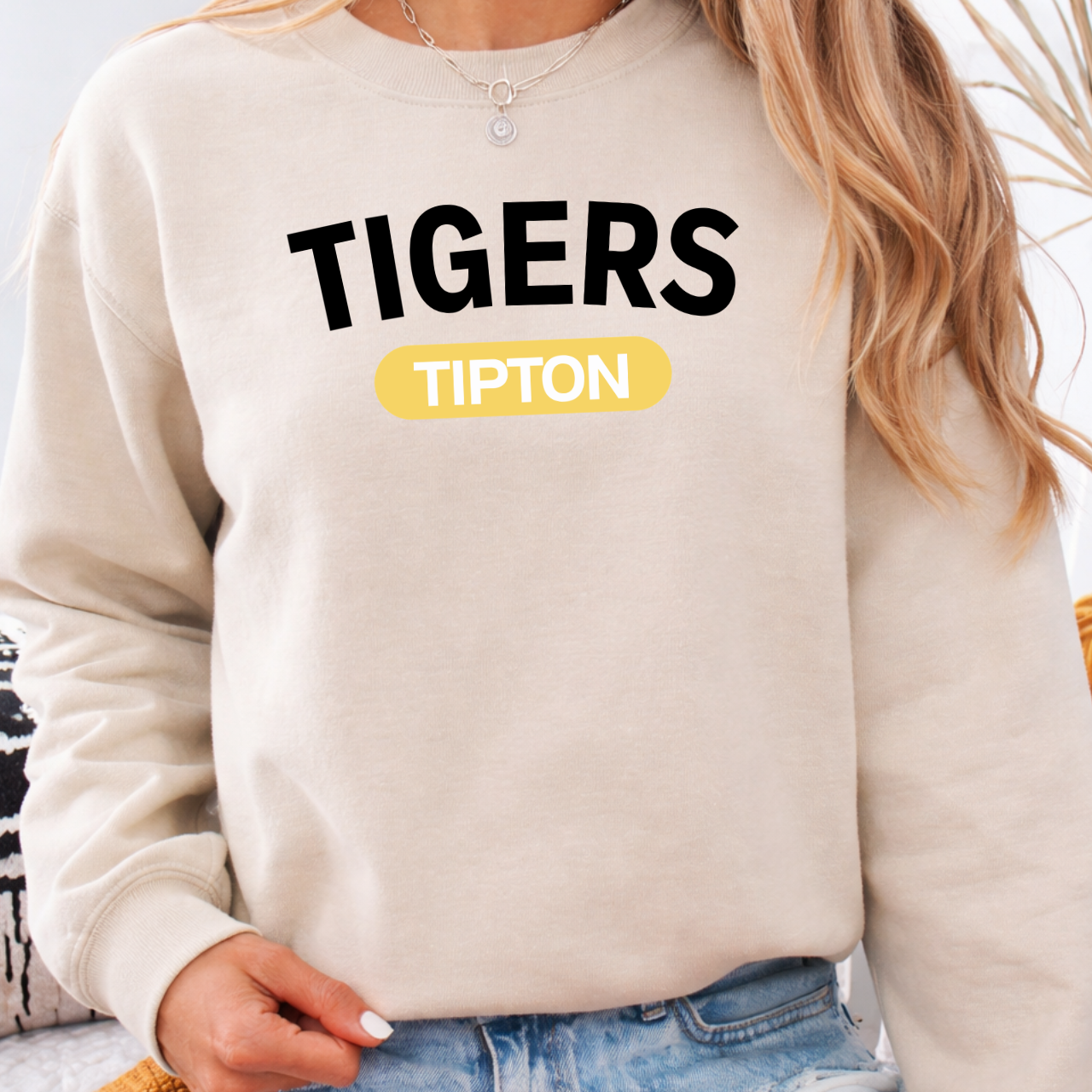 Tipton Tigers Modern Crewneck