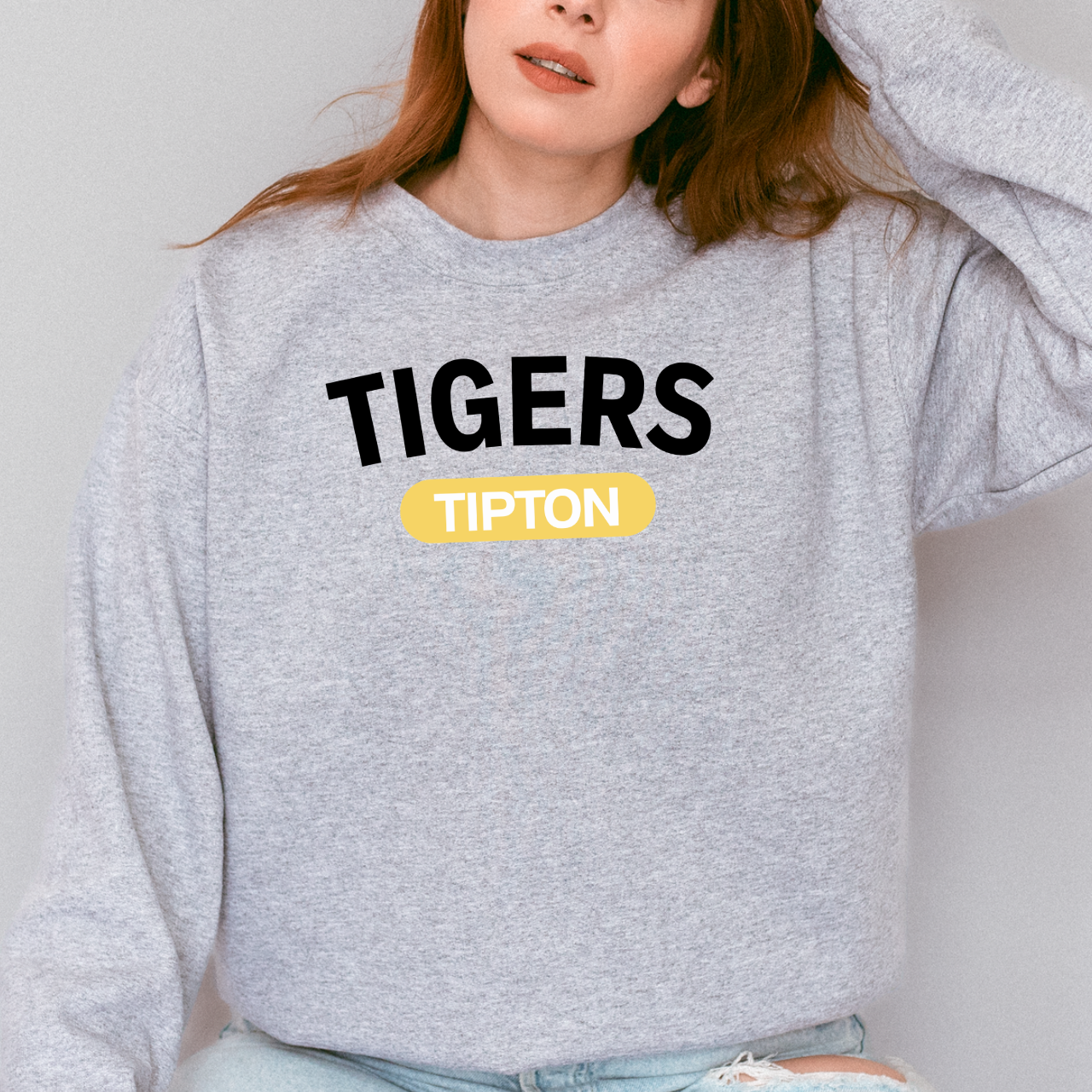 Tipton Tigers Modern Crewneck