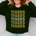 Tigers Retro Stack Crewneck