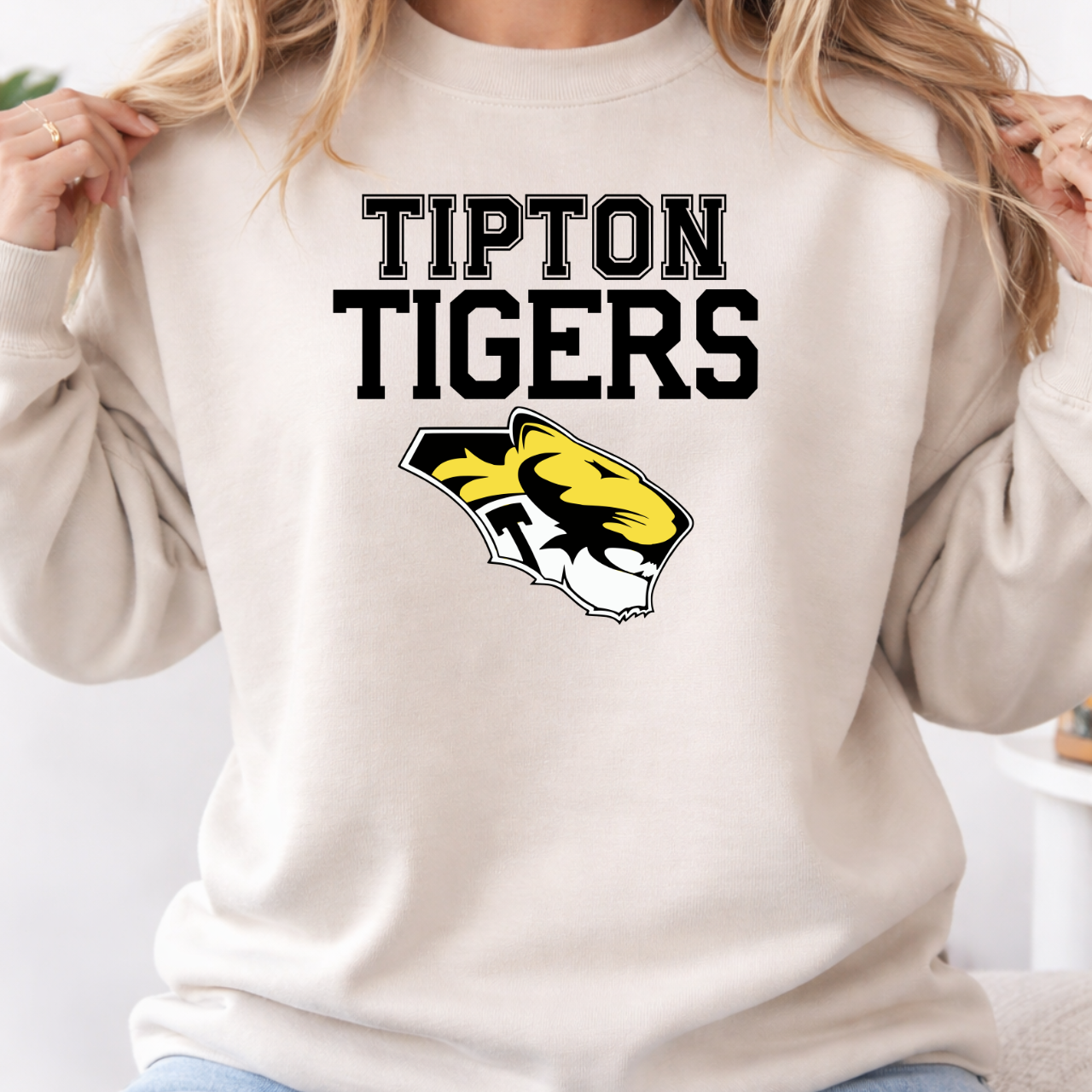 Tipton Tigers Varsity Logo Crewneck