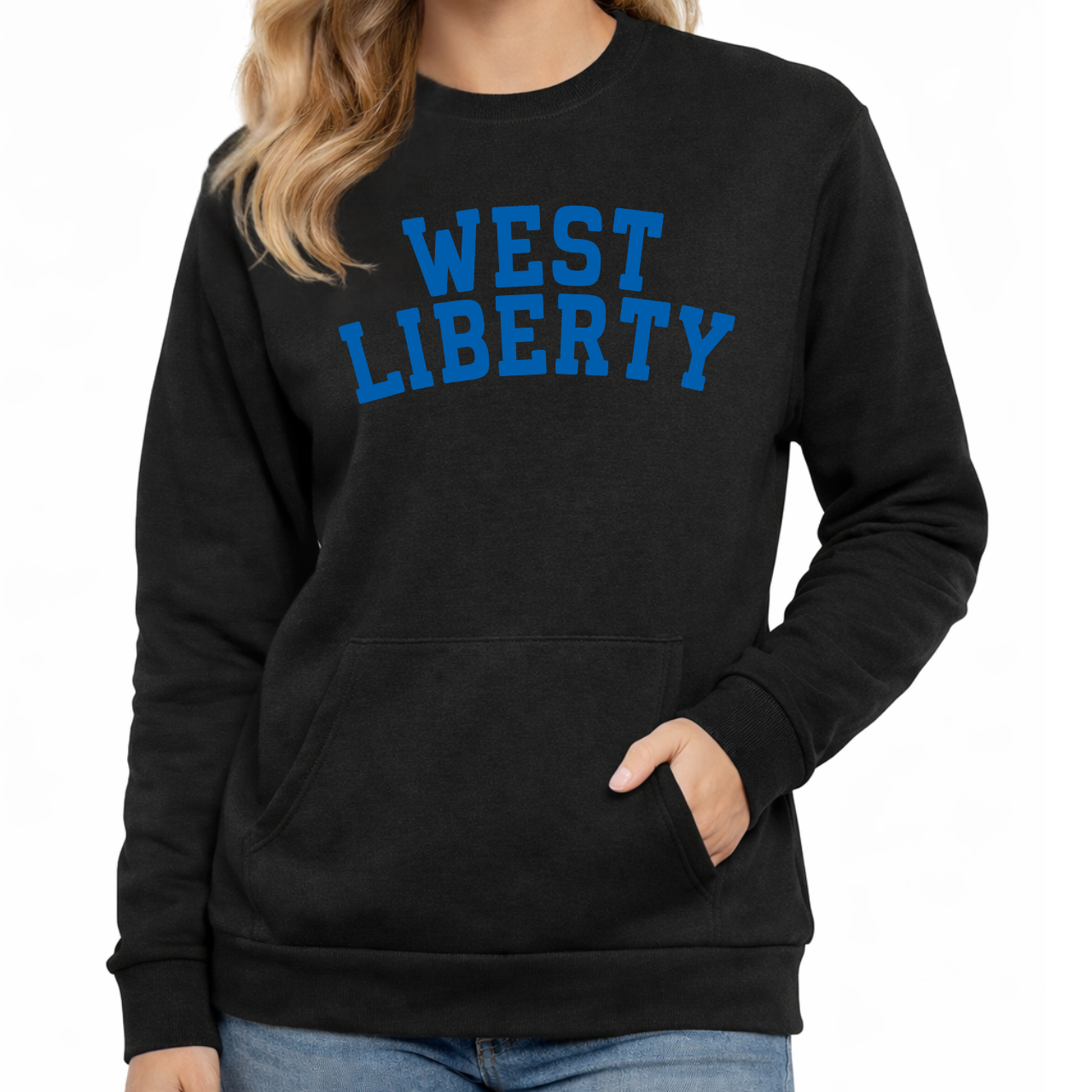 West Liberty Classic Arch Pocket Crewneck