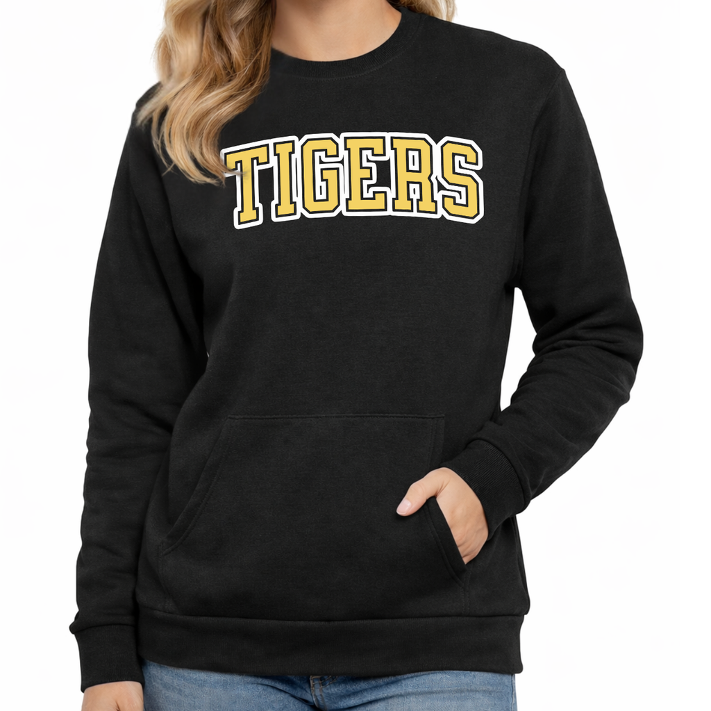 Tipton Tigers Arch Varsity Crewneck