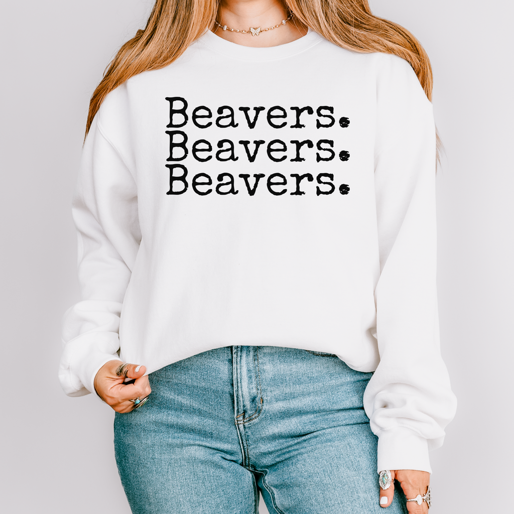 Beavers Triple Stacked Crewneck