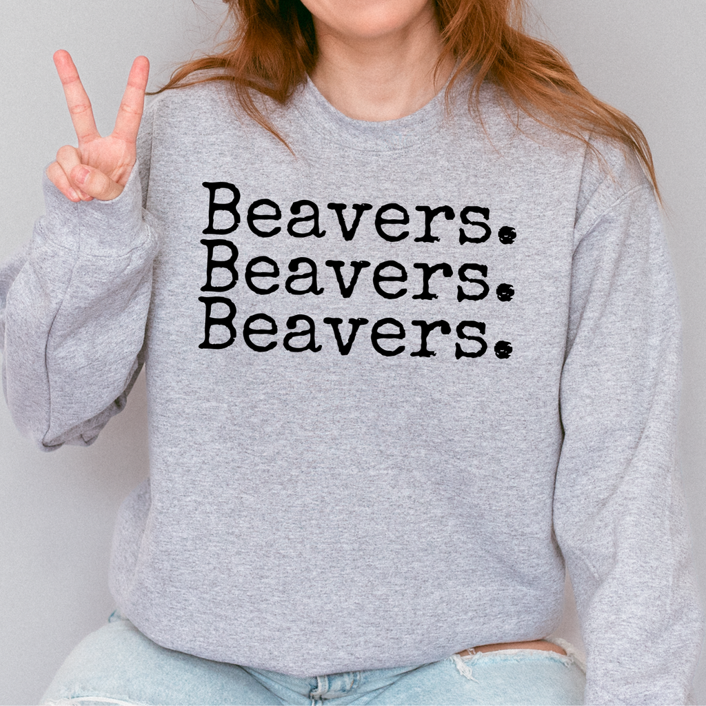 Beavers Triple Stacked Crewneck