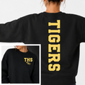 Tipton Tigers BIG BACK Team and School Crewneck