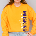 Muscatine Muskies Volleyball Side Print Crewneck