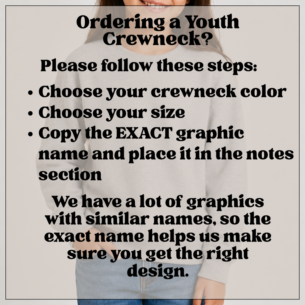 Beavers Youth Crewneck - Choose Your Graphic