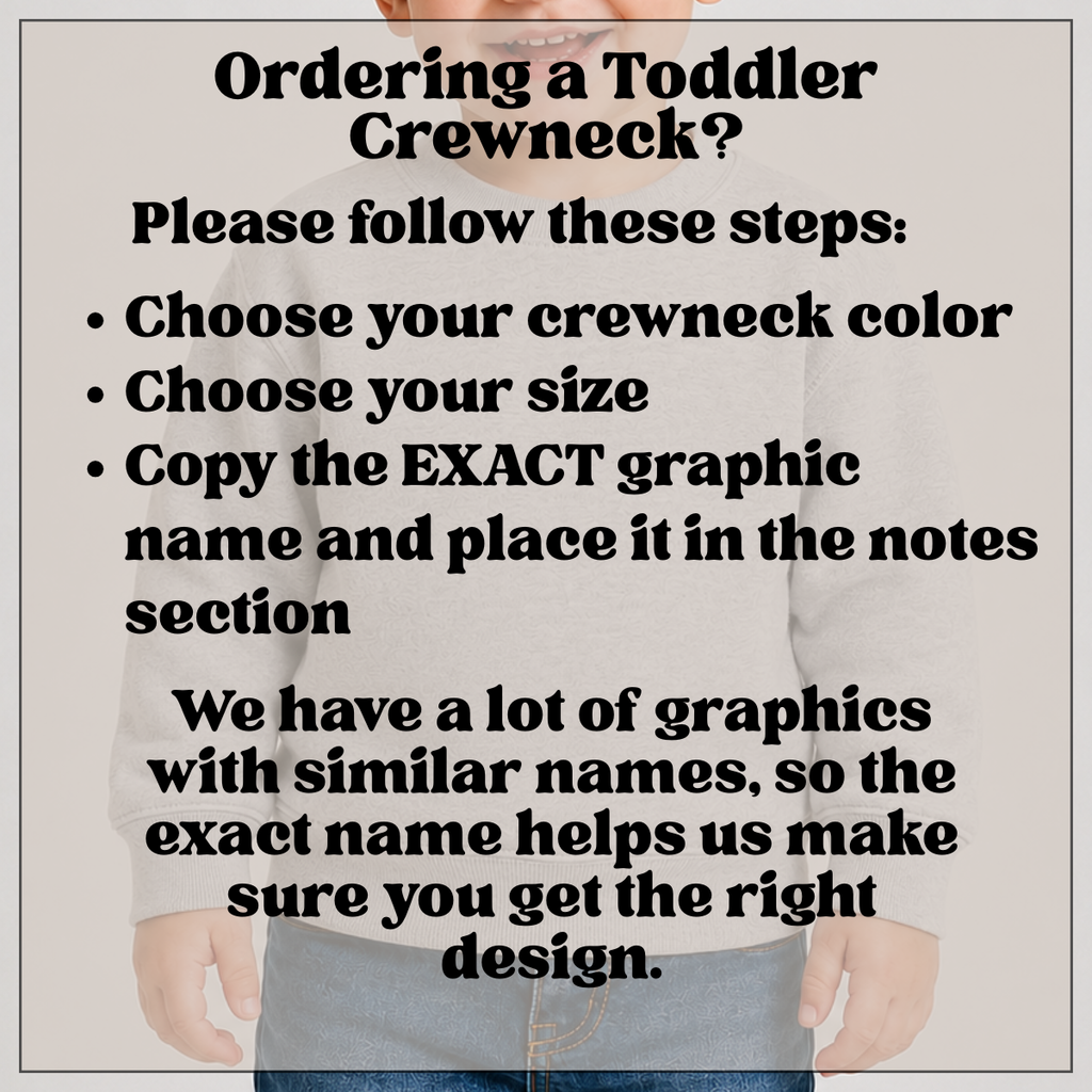 Tipton Tigers Toddler Crewneck - Choose Your Graphic