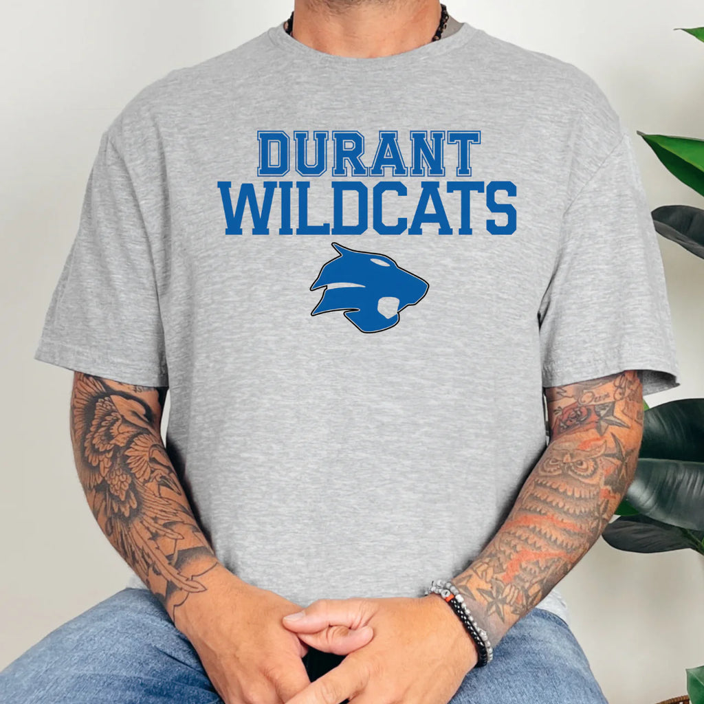 Durant Wildcats Classic Mascot Tee