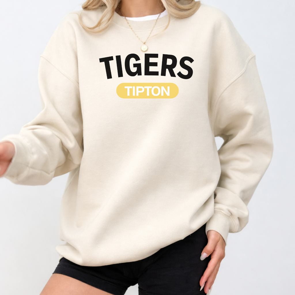 Tipton Tigers Modern Crewneck