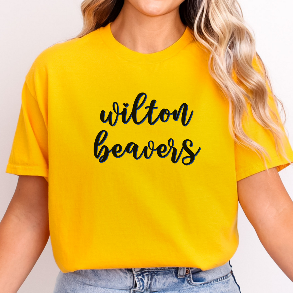 Wilton Beavers Cursive Tee