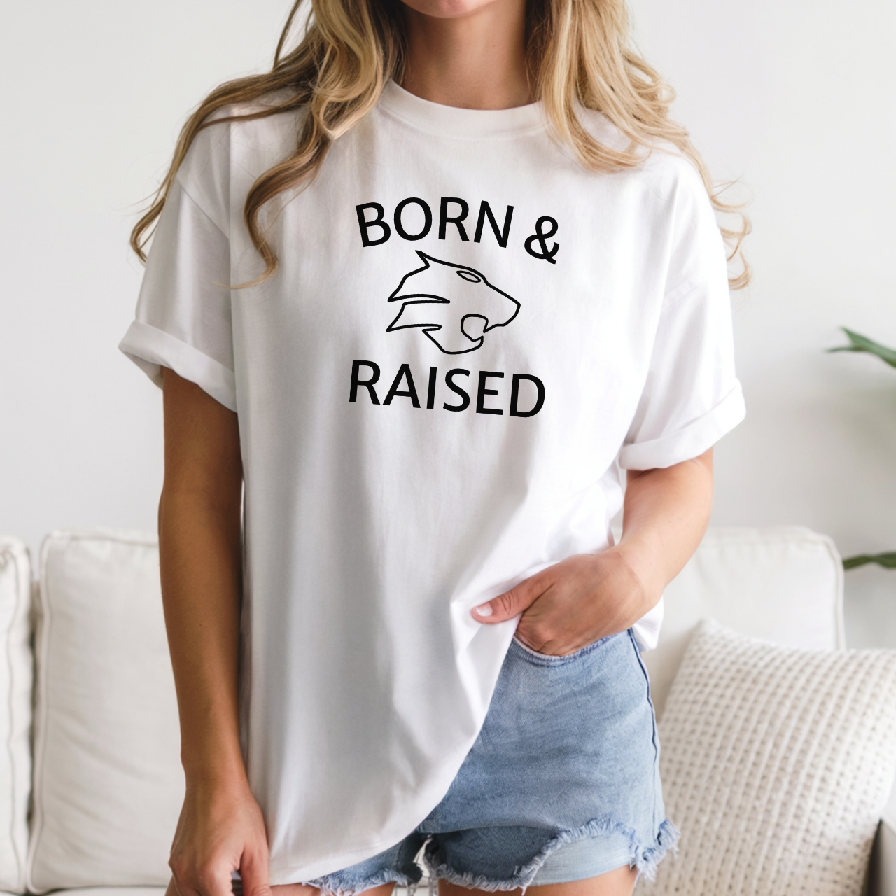 Born & Raised Wildcats Tee