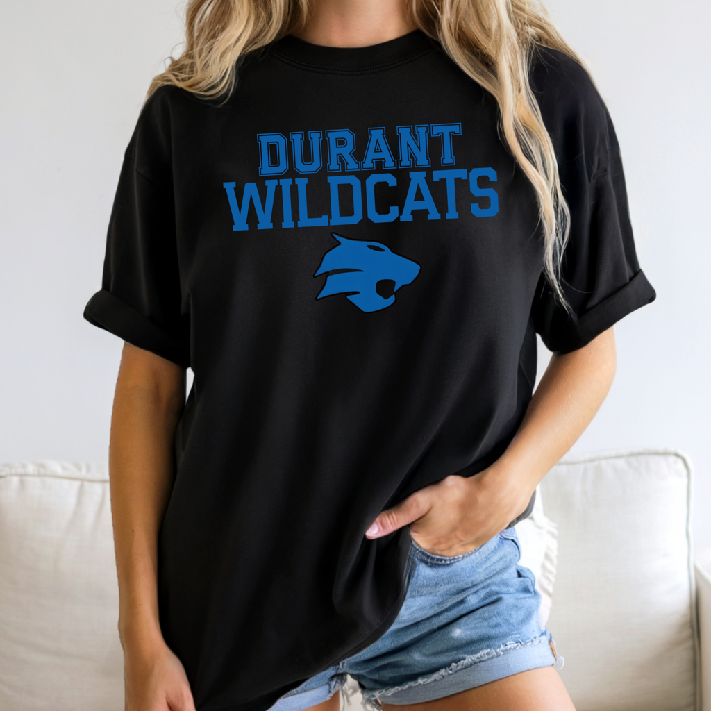 Durant Wildcats Classic Mascot Tee