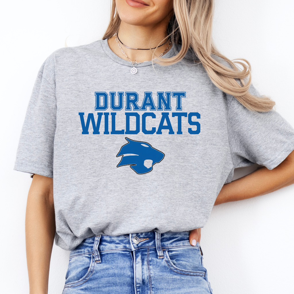 Durant Wildcats Classic Mascot Tee