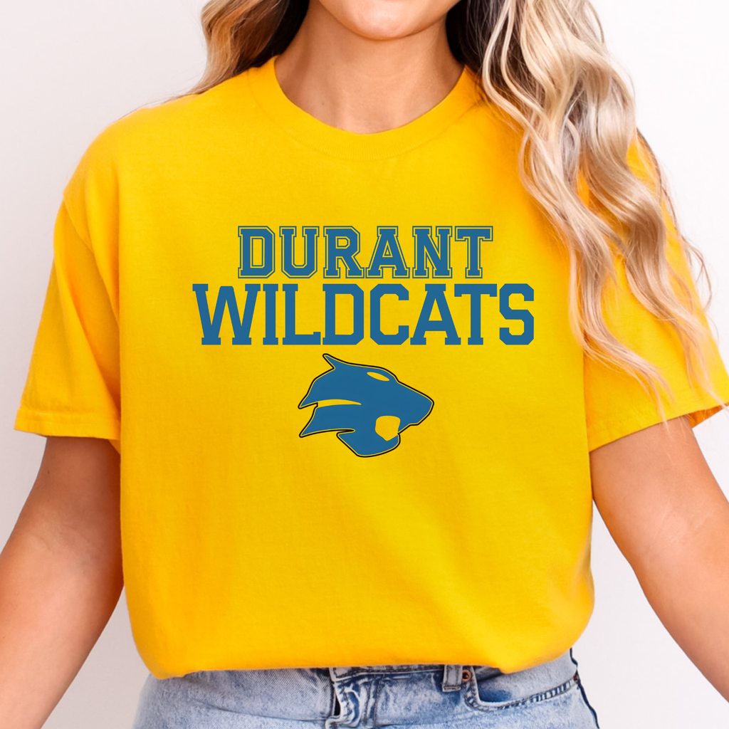 Durant Wildcats Classic Mascot Tee