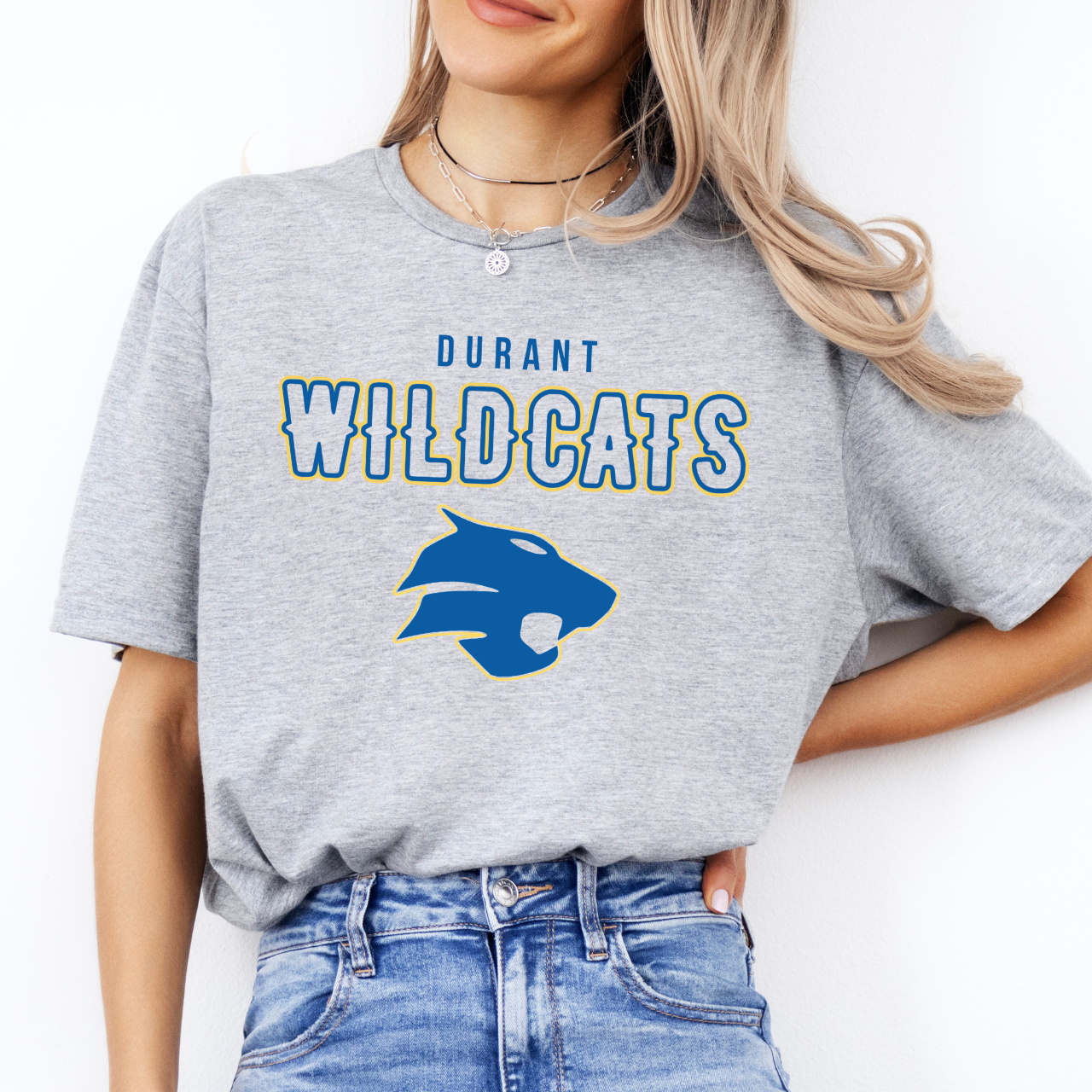 Classic Durant Wildcats Mascot Tee
