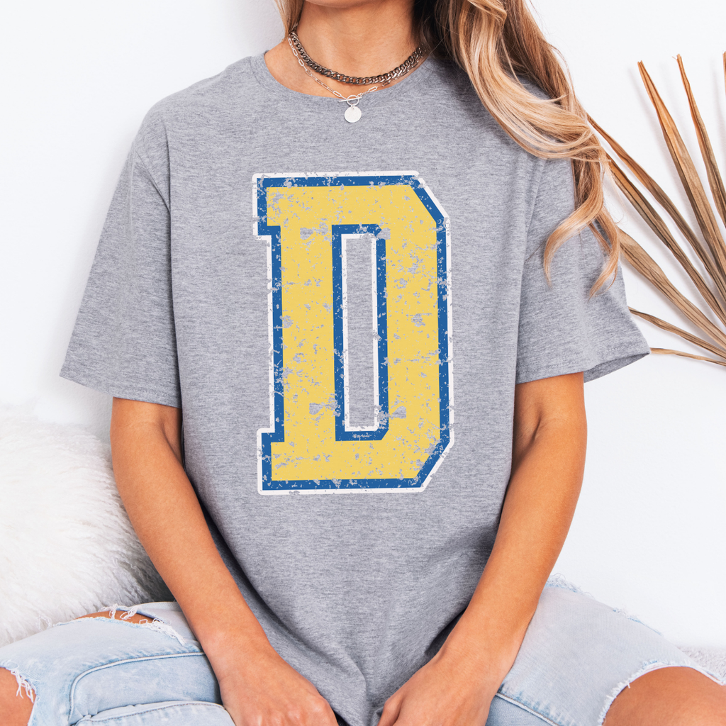 Durant Wildcats Distressed “D” Tee