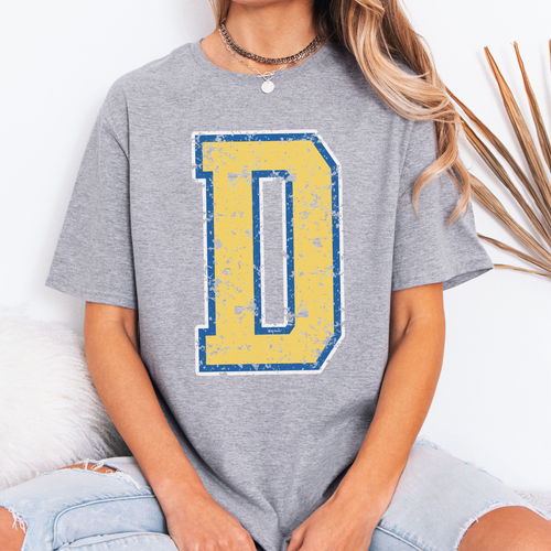 Durant Wildcats Distressed “D” Tee