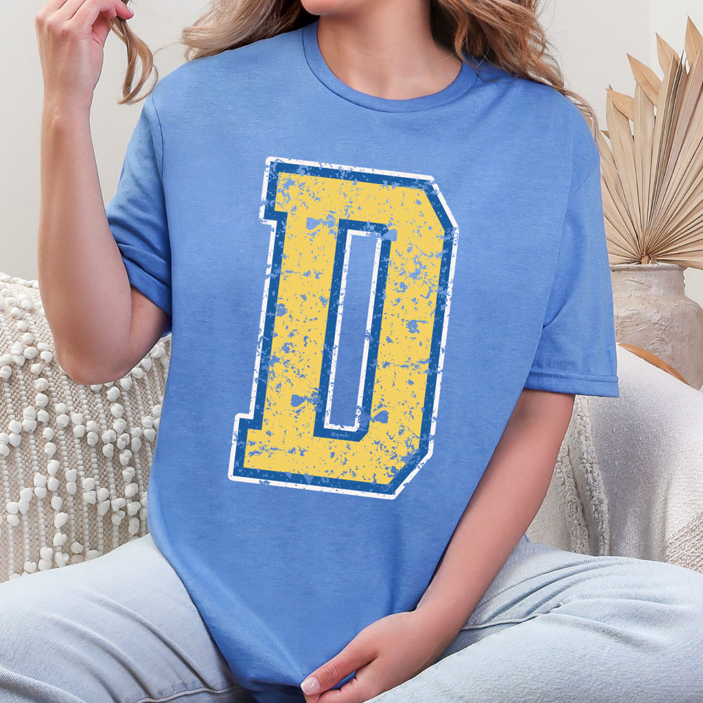 Durant Wildcats Distressed “D” Tee