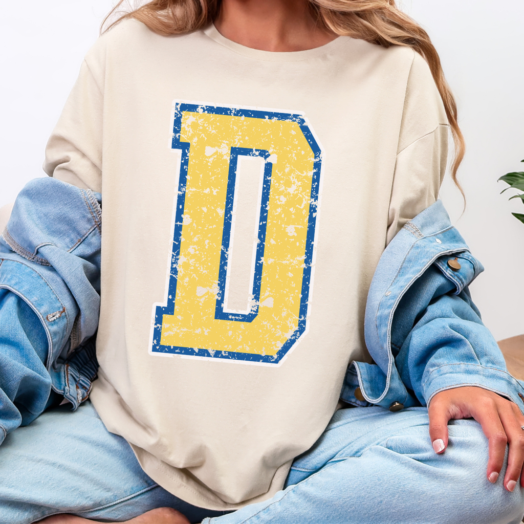 Durant Wildcats Distressed “D” Tee