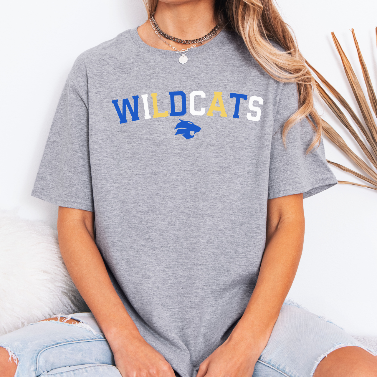 Durant Wildcats Color Block Tee