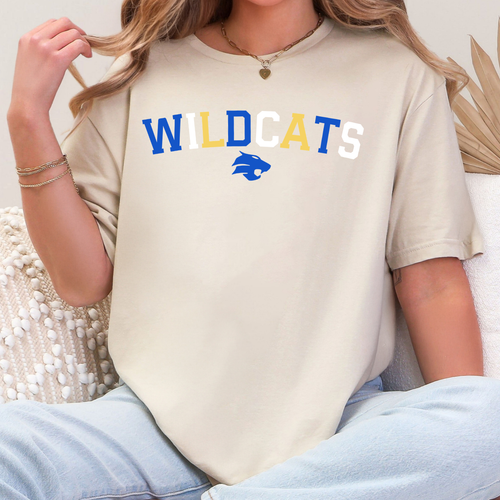 Durant Wildcats Color Block Tee
