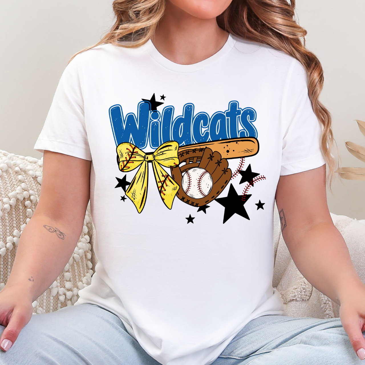 Durant Wildcats Softball Baseball Tee