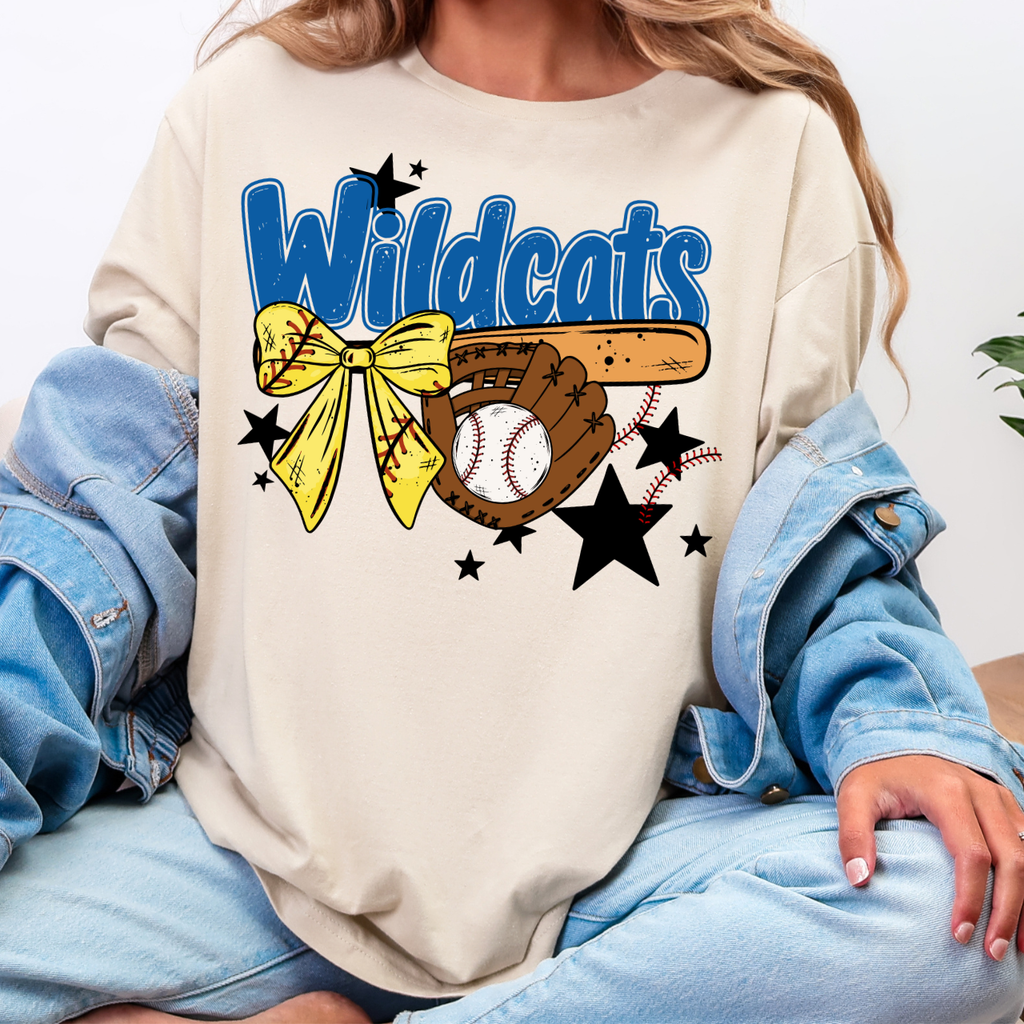Durant Wildcats Softball Baseball Tee