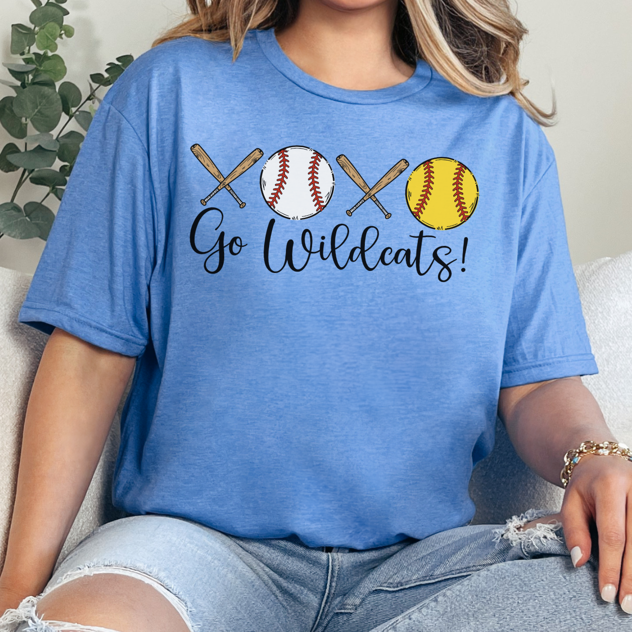 Durant Wildcats Softball Baseball Tee