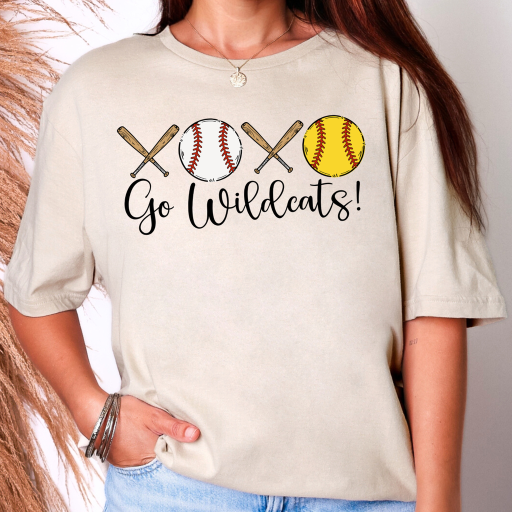 Durant Wildcats Softball Baseball Tee