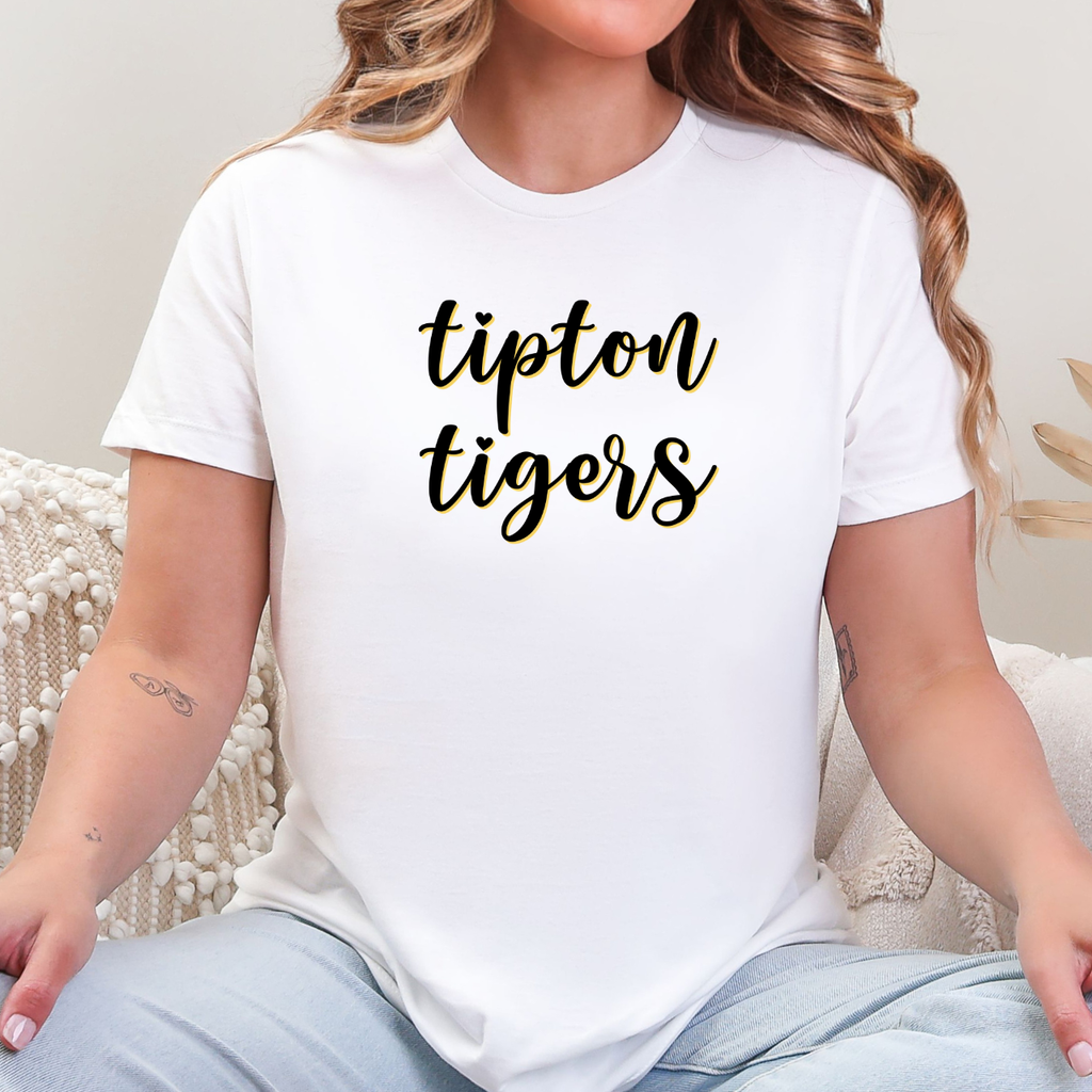 Tipton Tigers Script Cursive Tee