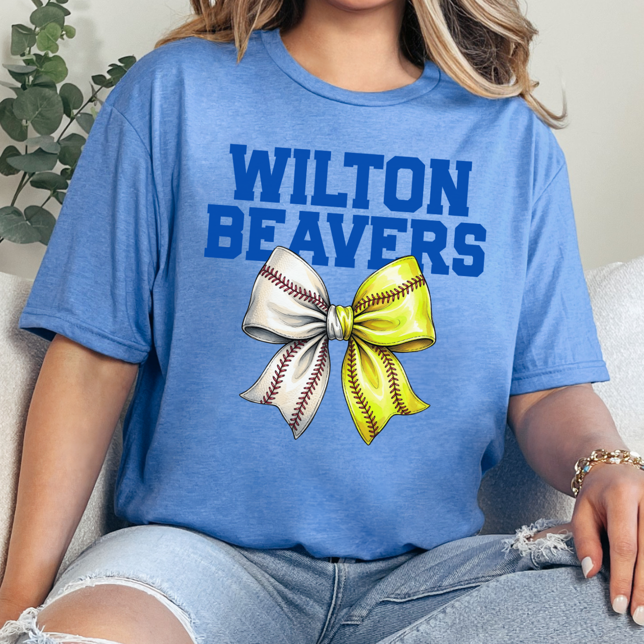 Wilton Beavers Baseball Softball Tee