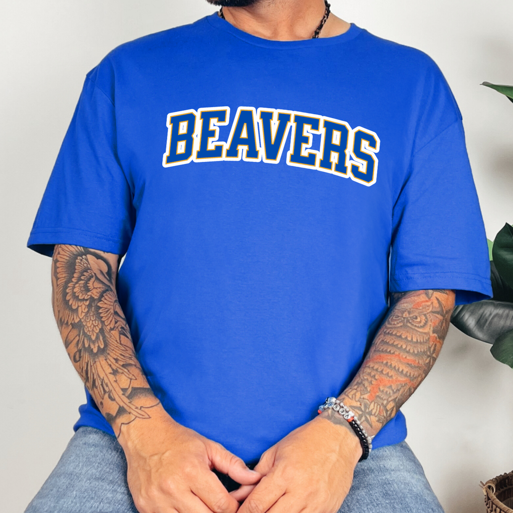 Wilton Beavers Varsity Arch Adult Tee