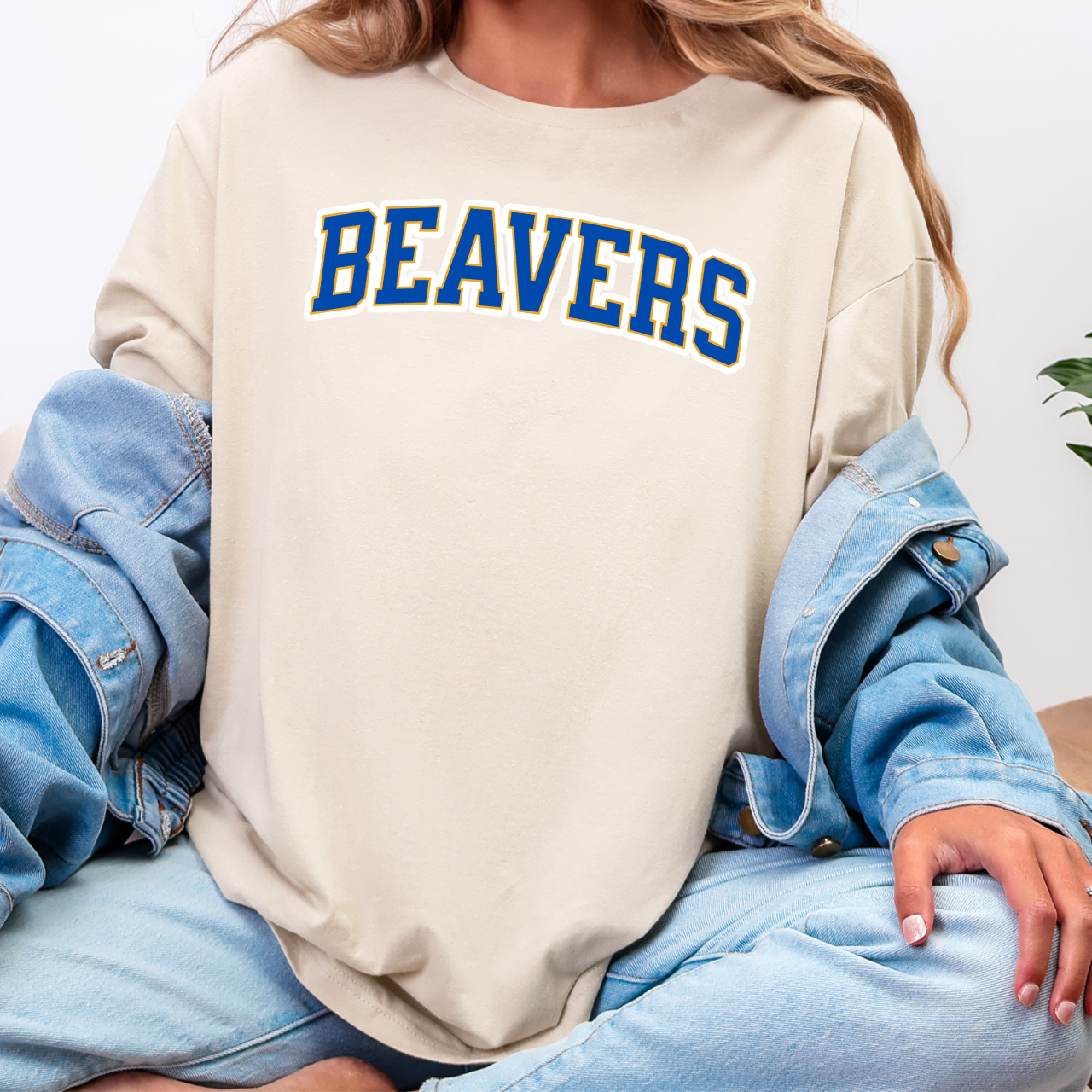 Wilton Beavers Varsity Arch Adult Tee