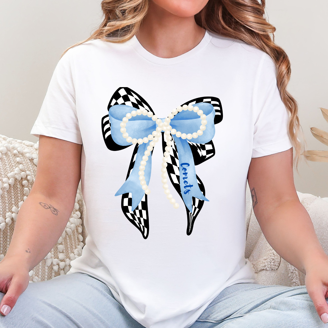 West Liberty Comets Pearl Bow Tee