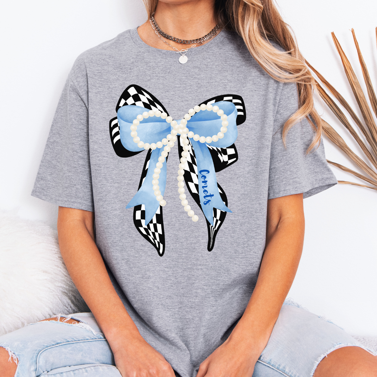 West Liberty Comets Pearl Bow Tee
