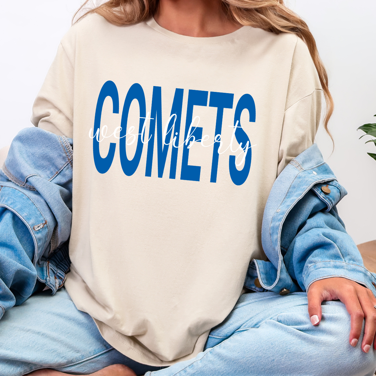 West Liberty Comets Script Overlay Tee